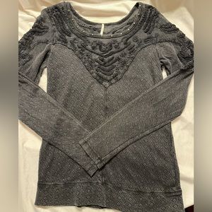 Free People Embellished Long-sleeve Top. Women’s, Size: Medium.